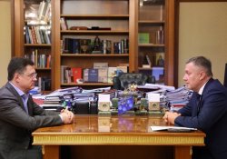 Александр Новак и Игорь Кобзев обсудили развитие Иркутской области и подготовку к отопительному сезону